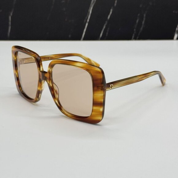 NEW GG1314S 003 GUCCI HAVANA BUTTERFLY WOMEN GUCCI SUNGLASSES - Picture 10 of 13